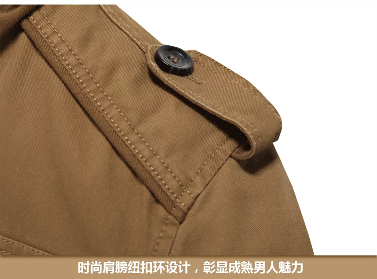Áo khoác nam có mũ trùm đầu mùa thu đông trung dài nhung dày ấm lambswool áo khoác cotton áo khoác xuống quần áo cotton
