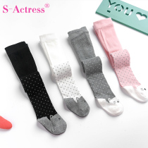 Female babys pantyhose Spring and autumn baby Even pants socks cotton quality girls pantyhose Spring and autumn children make underpants thin