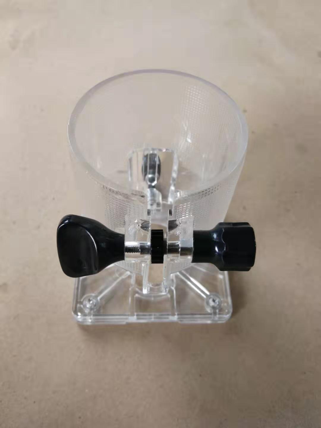 Woodworking trimming machine universal positioning backer trimming machine transparent cover base correction guide wheel sleeve trimming machine accessories