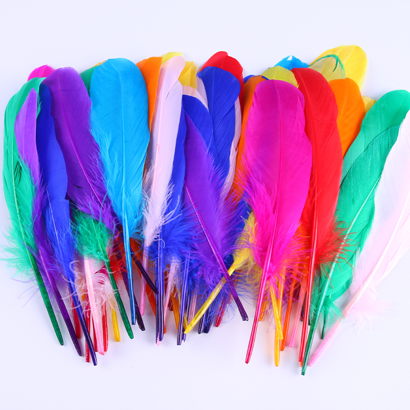New product rights show 9 years old shop diy feather goose woolen young children Puzzle Early Teaching handmade items Decorative Materials