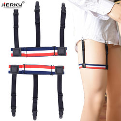 Men's invisible garters, women's gourd buckle stockings suspenders, shirts, anti-slip, anti-wrinkle clip garters, suitable for thinner ones