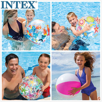 INTEX inflatable beach ball Childrens water play toy ball Adult water pool water polo Handball