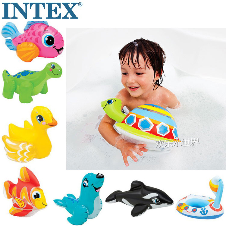 New INTEX infant inflatable drama water toy Children's bath bath Swimming water Play in a sand animal
