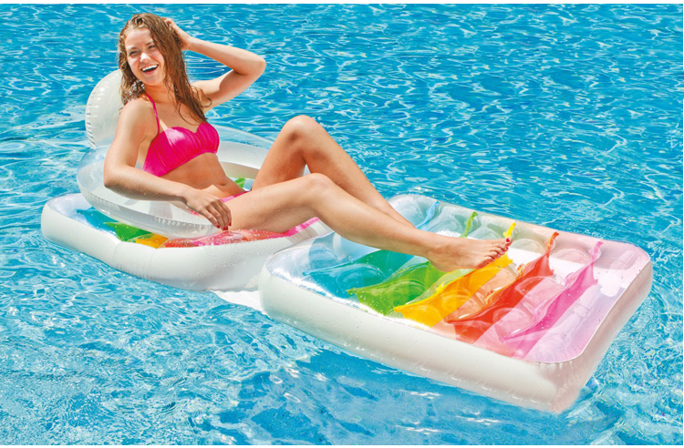 Chính hãng INTEX nước inflatable hàng nổi giường nổi surf lounger trôi bơi vòng núi dành cho người lớn dày phao hồ bơi trẻ em