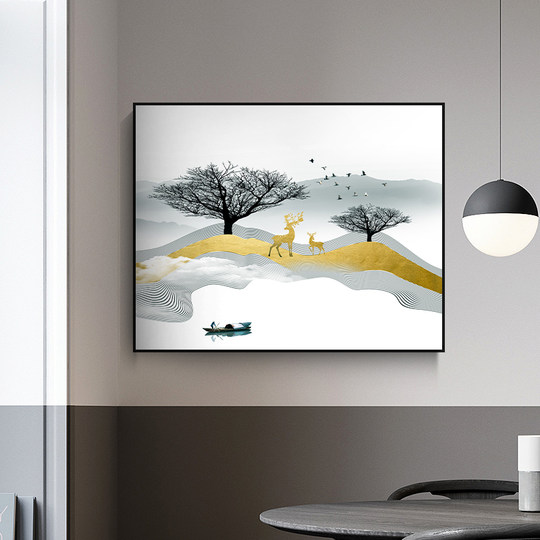 Caja de medidor de pared nórdica, caja de distribución de pintura decorativa, pintura de bloqueo, mural para sala de estar, caja de interruptor, pintura colgante sin perforar