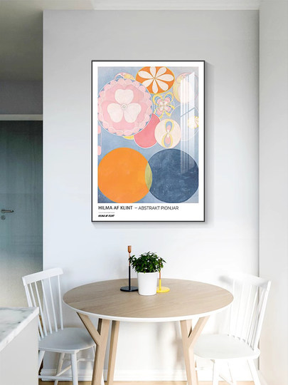 Restaurant decorative painting modern simple light luxury living room dining table wall mural high-end Nordic bedroom bedside hanging painting