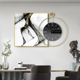 Декоративная роспись для ресторана, современные минималистские часы, абстрактные настенные украшения для обеденного стола, подвесная живопись, комбинированная живопись, легкая роскошная настенная живопись высокого класса