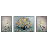 Гостиная декоративная живопись современная минималистская диван фоновая стена висящая картина Легкая роскошная высокая картинка.