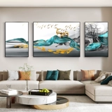 Гостиная декоративная живопись современная минималистская диван фоновая стена висящая картина Легкая роскошная высокая картинка.