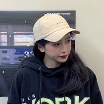 ins letter cap female Japanese Net red soft top baseball cap tide Korean version of casual Joker face small hat