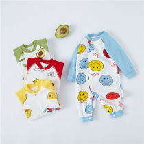 Baby jumpsuit pure cotton baby Winter Women Mens air-conditioned clothing pajamas Spring and Autumn long sleeve ha jumpsuit climbing suit