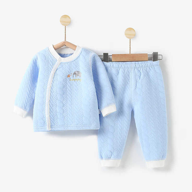Baby Thermal Underwear Set Thick Unisex Baby Boneless Pure Cotton Boys Autumn Girls Pajamas Cotton Spring Autumn Winter