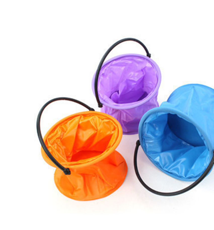 Foldable large plastic bucket art supplies bucket multi-functional pen washing bucket