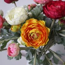 Artificial flower flocking Maurulian European-style upscale emulation flower home wedding silk flower wall decoration flower pots planted