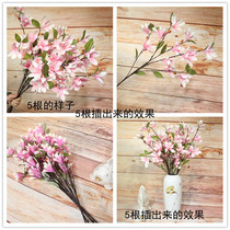Emulation Jade Orchid Wedding home Residence Decoration Flowers Fake Flowers Living Room Hotel Eu Style Flower Arrangement Jade Orchid