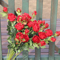 Two pieces of Splendid Simulation Bouquet Living-room Home Floor Decoration Pendulum with Bouquet Bouquet Garden Wind Manufacturer