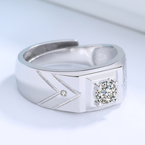 Factory 925 sterling silver men jewelry men ring ring ring ring simulation diamond fashion zircon ring