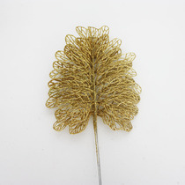 Silk Screen Flower Accessories Imitation New Powder Money Leaf Persian Leaf Turtle Back Leaf Home Atmosphere Venue Arrangement