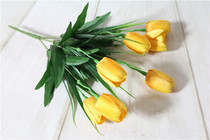 Simulation flower manufacturer fake flower plastic flower plant flower desktop flower small flower 7 fork simulation tulip