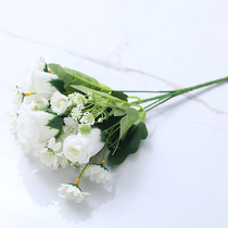 Current Goods Supply Emulation Flower 5 Fork Star Chamomile Simulation Bouquet Table Living Room Fake Flower Pendulum with Photographic Decorative Props