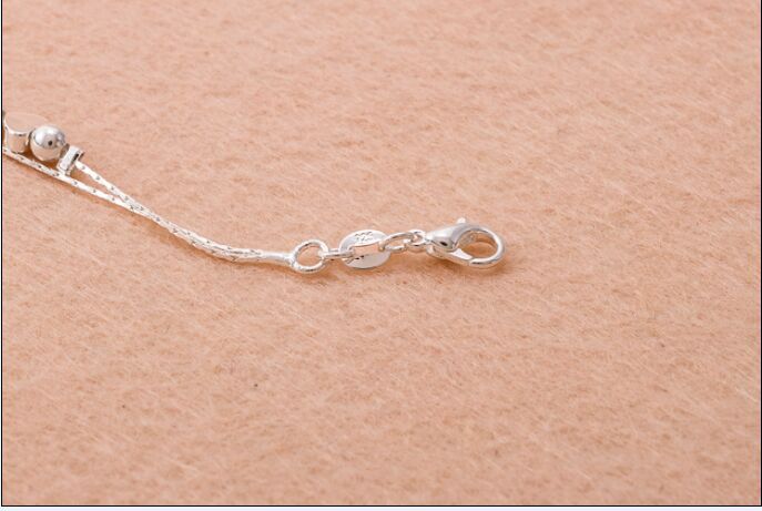 S925 sterling silver vòng chân Hàn Quốc thời trang chuông đơn giản vòng chân nữ trang sức bạc năm nay sợi dây màu đỏ vòng chân