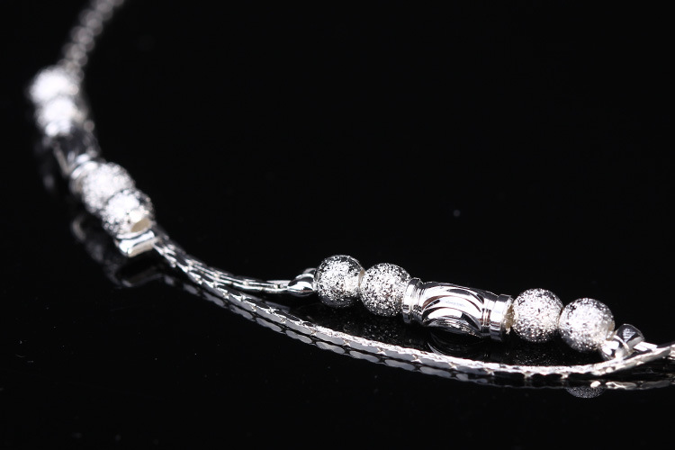 S925 sterling silver vòng chân Hàn Quốc thời trang chuông đơn giản vòng chân nữ trang sức bạc năm nay sợi dây màu đỏ vòng chân