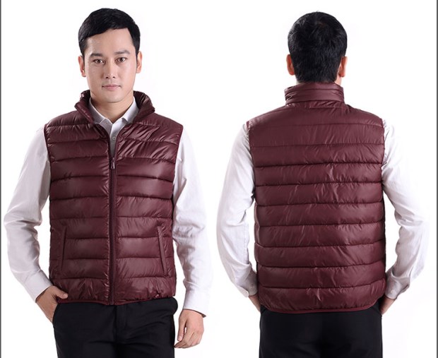 Giải phóng mặt bằng đặc biệt xuống áo vest cotton trung niên nam vest mùa thu và mùa đông nam trung niên vest vest áo khoác đông nam