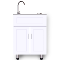 Simple cabinet 304 stainless steel sink Double groove single groove kitchen sink dishwashing basin Kitchen sink with cabinet