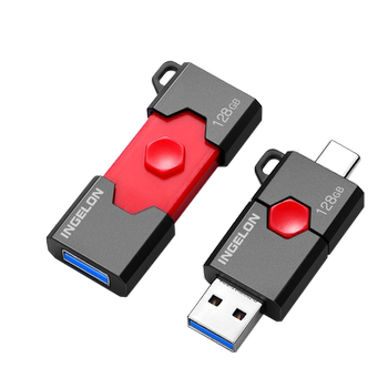 Android mobile phone and computer dual-use usb flash drive 128g dual-head dual-use typec dual-interface typecu disk college student red rice Android mobile phone and computer dual-use usb flash drive 128g dual-head dual-use typec dual-interface typecu disk college student red rice