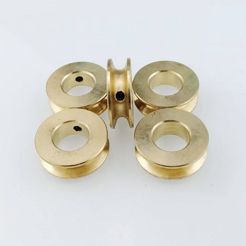 Double head punching machine accessories shaft upper round pure copper belt pulley transmission Buddha pearl drilling