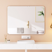 Bathroom mirror Wall self-adhesive toilet toilet washroom wall Wall non-perforated makeup bathroom wall hanging