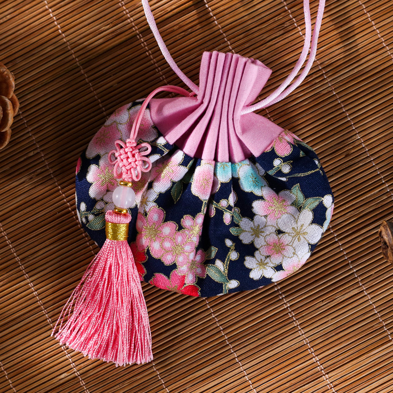 Dragon Boat Festival festival sachet sachet bag empty bag carry car cherry blossom embroidery lavender Wormwood aromatherapy hanging