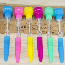 Cute creative fashion childrens toys student personality office supplies multi-function Pen blowing bubble stamp ballpoint pen