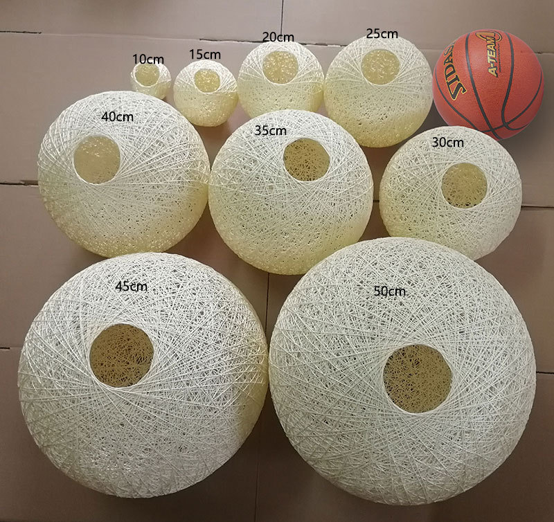 Rattan Woven Ball Hemp DIY Accessories Shell Table Chandelier Shade Round Large Diameter Modern Simple Multi-Color Explosion-Proof Rattan Woven Ball Hemp DIY Accessories Shell Table Chandelier Shade Round Large Diameter Modern Simple Multi-Color Explosion-Proof