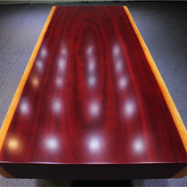 Size: 203-80-10 red flower pear large plate New Chinese solid wood tea table chair combined desk table painting case