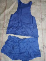 Warehouse stock old 90 s vintage linen submarine antibacterial vest Bayi underpants suit