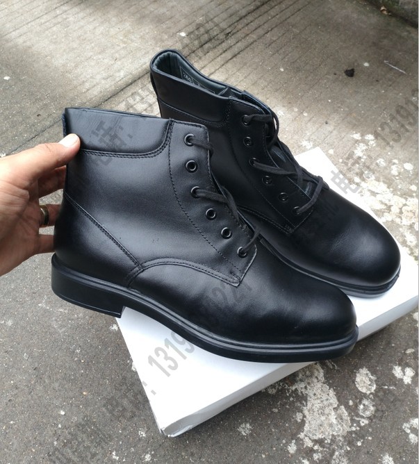 Stock Old Goods Fur Shoes Wool High Cylinder Cotton Leather Shoes Lace Boots
