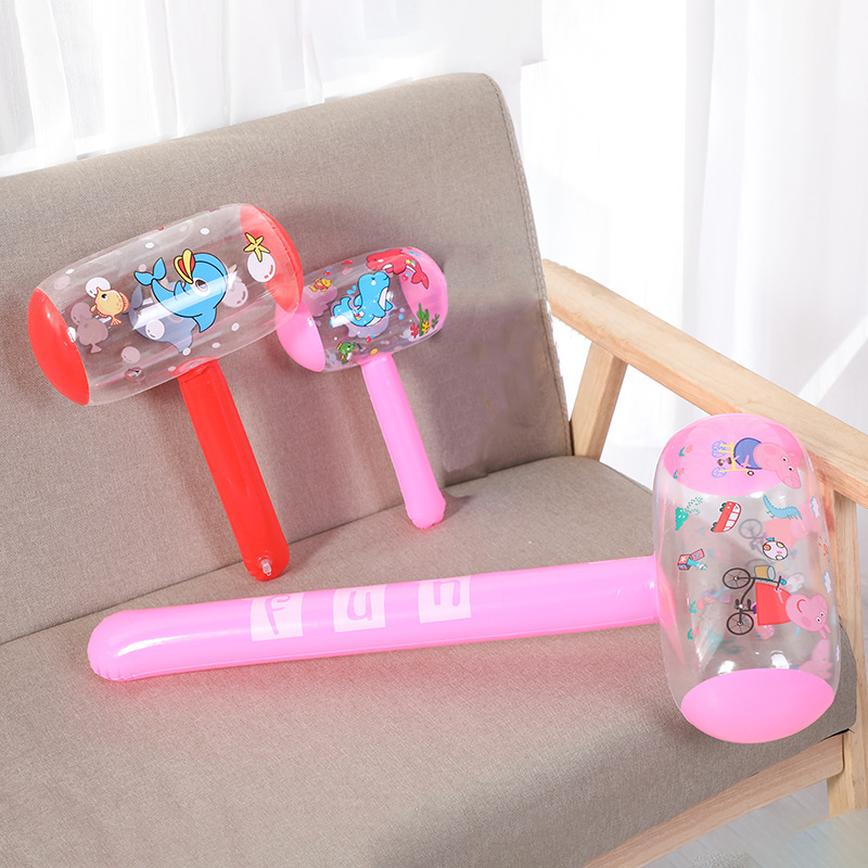 Children's cartoon hot toy inflatable hammer pinched gifts with bells inflated hammer manufacturer