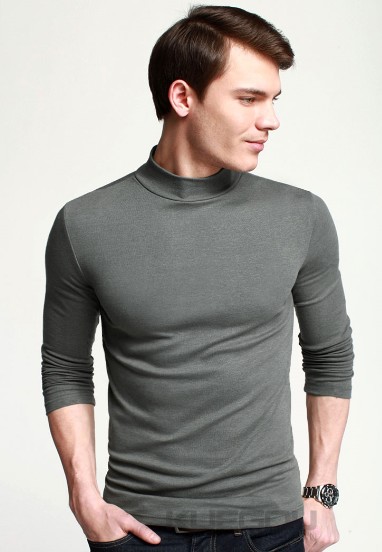 100% cotton cotton top 2017 người đàn ông mới của đáy áo mùa thu và mùa đông cao cổ áo đồ lót nhiệt kích thước lớn