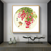 Cross-stitch 2021 New thread embroidery self-embroidered living room dining room simple handmade small pieces bonus full Litchi