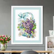 Forget-me cross stitch 2021 New thread embroidery hand embroidered small pieces living room household bedroom simple modern