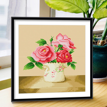 Cross stitch 2021 New thread embroidery living room bedroom small peony blossom rich flower series simple embroidery