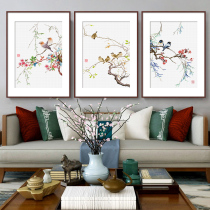 Cross stitch 2021 New thread embroidery small bedroom living room simple small piece simple hand embroidery bird flower fragrance