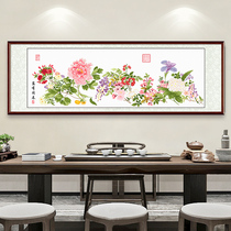 2021 new cross-stitch thread embroidery hand-embroidered living room study Chinese style all have the same spring picture small pieces