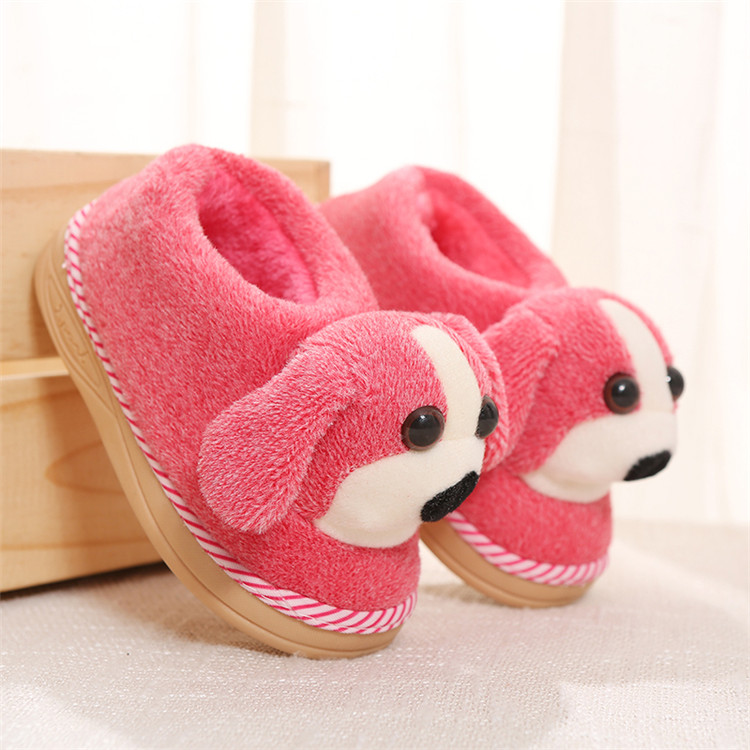 Chaussons enfants en suède pour hiver - semelle caoutchouc - Ref 1031076 Image 13