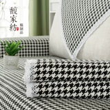 Универсальная антистатическая электрическая нескользящая ткань на четыре сезона, диван, бандана в форме цветка, из хлопка и льна, делается под заказ