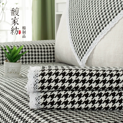 Универсальная антистатическая электрическая нескользящая ткань на четыре сезона, диван, бандана в форме цветка, из хлопка и льна, делается под заказ