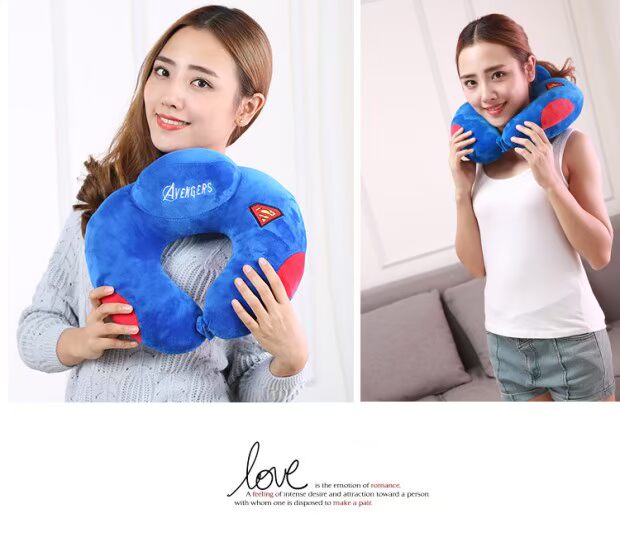 Máy bay đường dài đi ngủ dễ thương đốt sống cổ tử cung hình chữ u gối cổ gối ở nước ngoài du lịch xe du lịch gối gối ôm dài