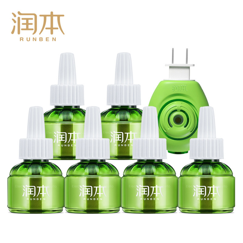 Runben mosquito repellent electric mosquito coil liquid Baby children pregnant women electric mosquito repellent coil tablets tasteless baby plug-in electric mosquito coil liquid device