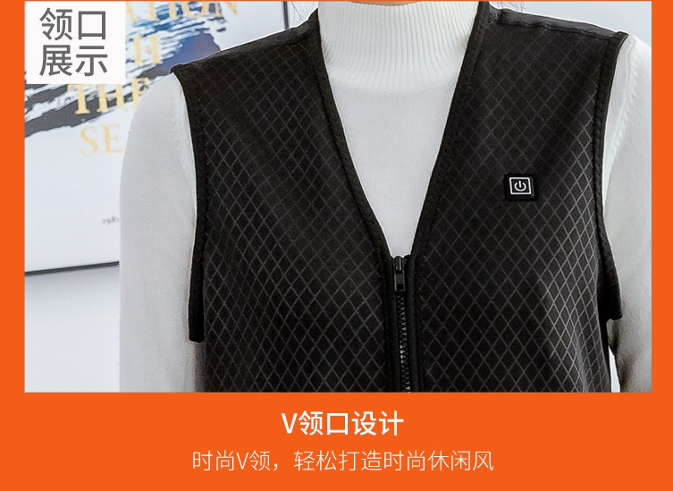 Áo sưởi ấm áo sạc thông minh chống lạnh áo vest nam mùa thu đông ấm áp đi xe đạp áo sưởi ấm bằng điện dành cho nữ áo sưởi azuki